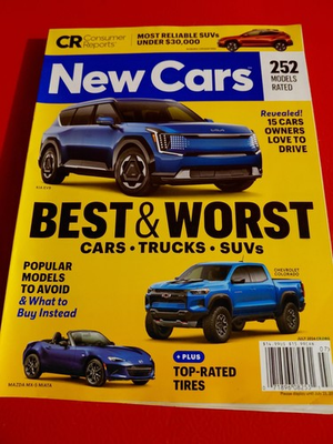 #ad NEW CARS Buying Guide CONSUMER REPORTS July 2024 BEST amp; WORST Tires 252 Models $10.22