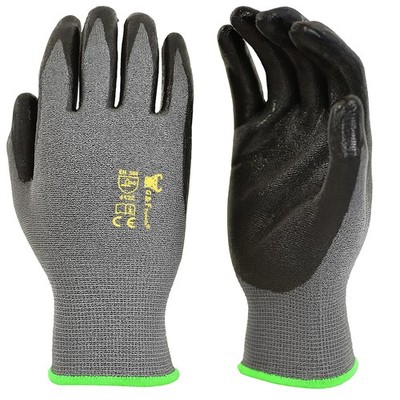 G & F Products 12 PAIRS Mens Working Gloves Medium (Pack of 12), Grey/Black