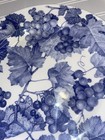Crate & Barrel White and Blue Grapes Vines Leaves Vintage Plate - Made in Italy — photo 2