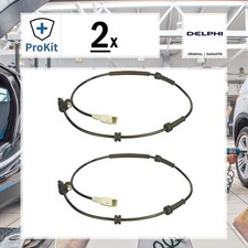 2x ORIGINAL® Delphi Sensor, Raddrehzahl Vorne, Links, Rechts für Fiat Scudo