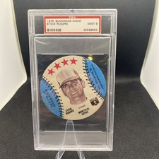 1976 MSA Buckmans Discs Steve Rogers Montreal Expos PSA 9