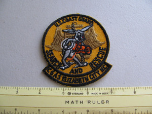 USCG SEARCH & RESCUE CGAS ELIZABETH CITY NORTH CAROLINA COLORED UNIFORM PATCH
