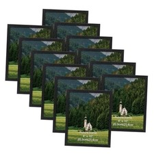 Picture Frame Set of 12, Black Picture Frames Display 8 by 10 Photo for 8x10