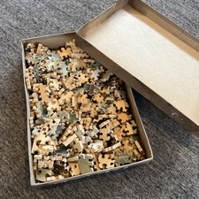 Vintage Russel’s Wooden Jigsaw Puzzle 240 Pc Complete Made In USA 1930s Era Rare