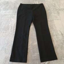 Talbots Modern Dress Pants Womens Size 12 Black Side Zip 36x31 Mid Rise