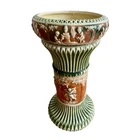 Antique Roseville Donatello Pedestal With Bowl