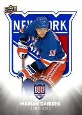 Marian Gaborik 2025-26 UD New York Rangers Centennial White #70 Hobby  ID:164925