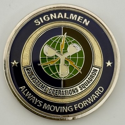 USAF Signalmen 2d Systems Operations Squadron Commander Challenge Coin