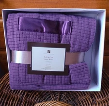 Soft & Cozy Plush Angel Wrap 58 X 72”  Purple - New in Box Concierge Collection