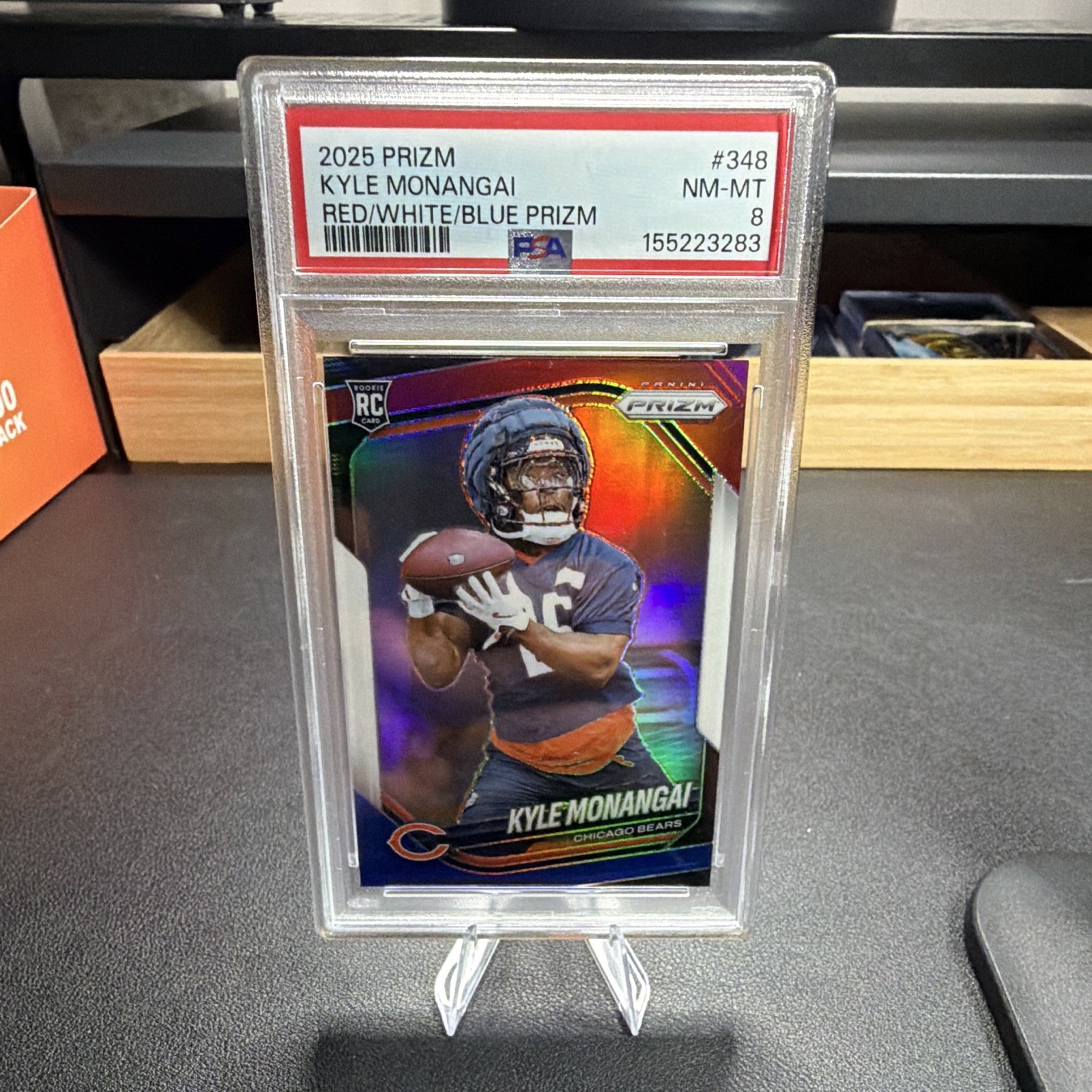 Kyle Monangai Panini Prizm #348 Red/White/Blue