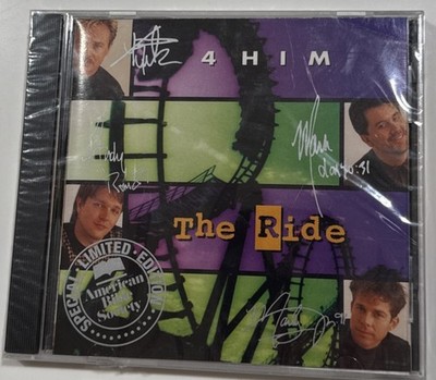 AUTOGRAPHED SEALED OP LIMITED EDITION 4Him  The Ride  1994 Fourth Benson CD! NEW