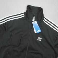 Adidas Originals Men's Firebird Track Top Full Zip Jacket Black White IJ7058