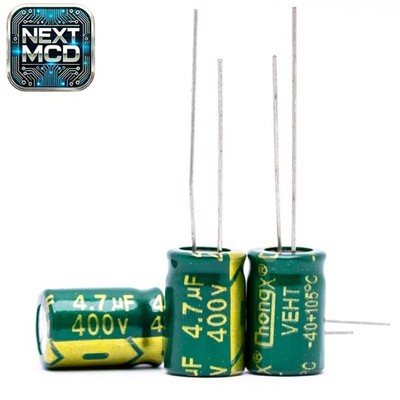 4,7uF 400V 1-10 Stück Elko  Low ESR -40+105°C 2000h  8X12