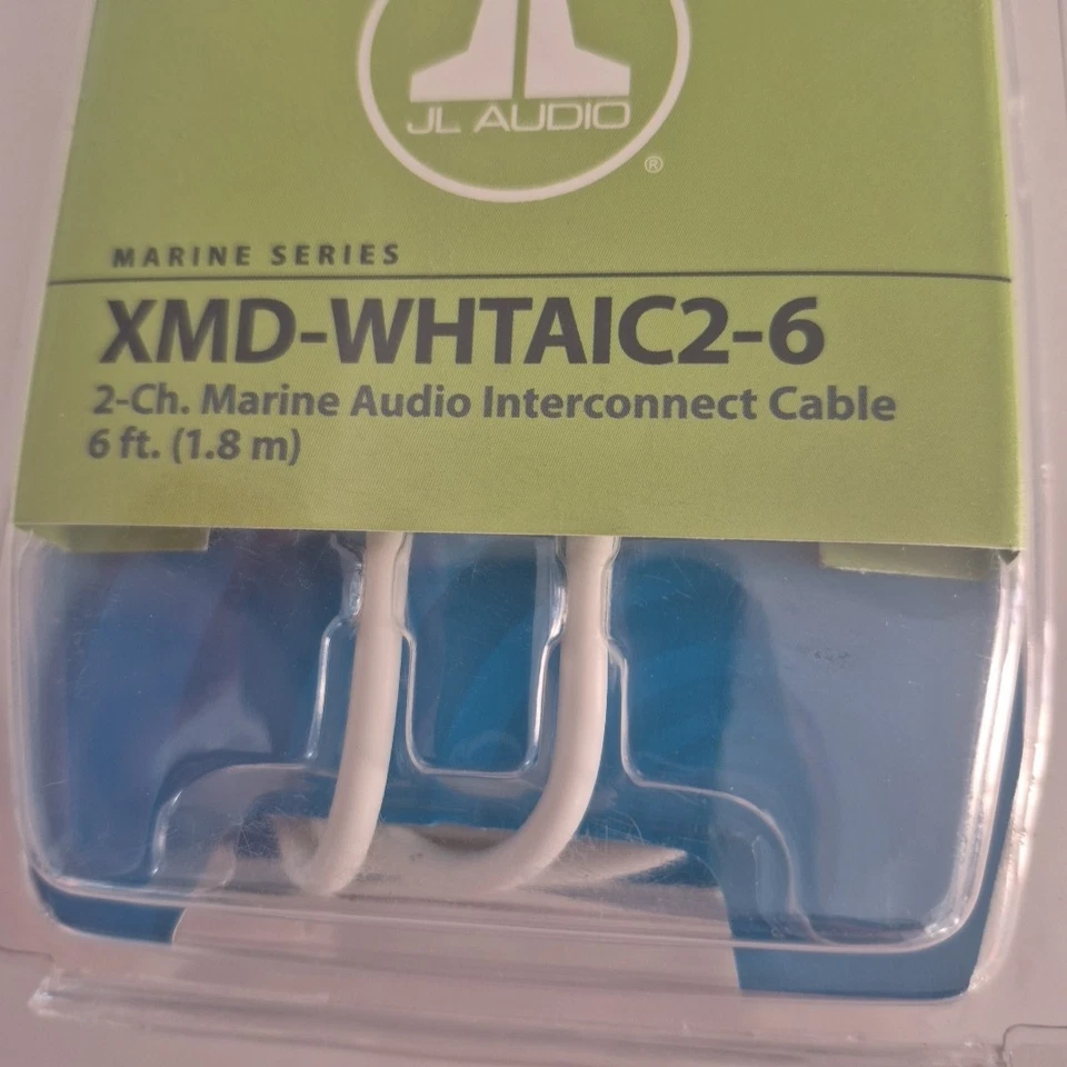 JL AUDIO XMD-WHTAIC2-6 Marine 6 feet 2-Channel RCA Boat Interconnect Cable - Image 2 of 3