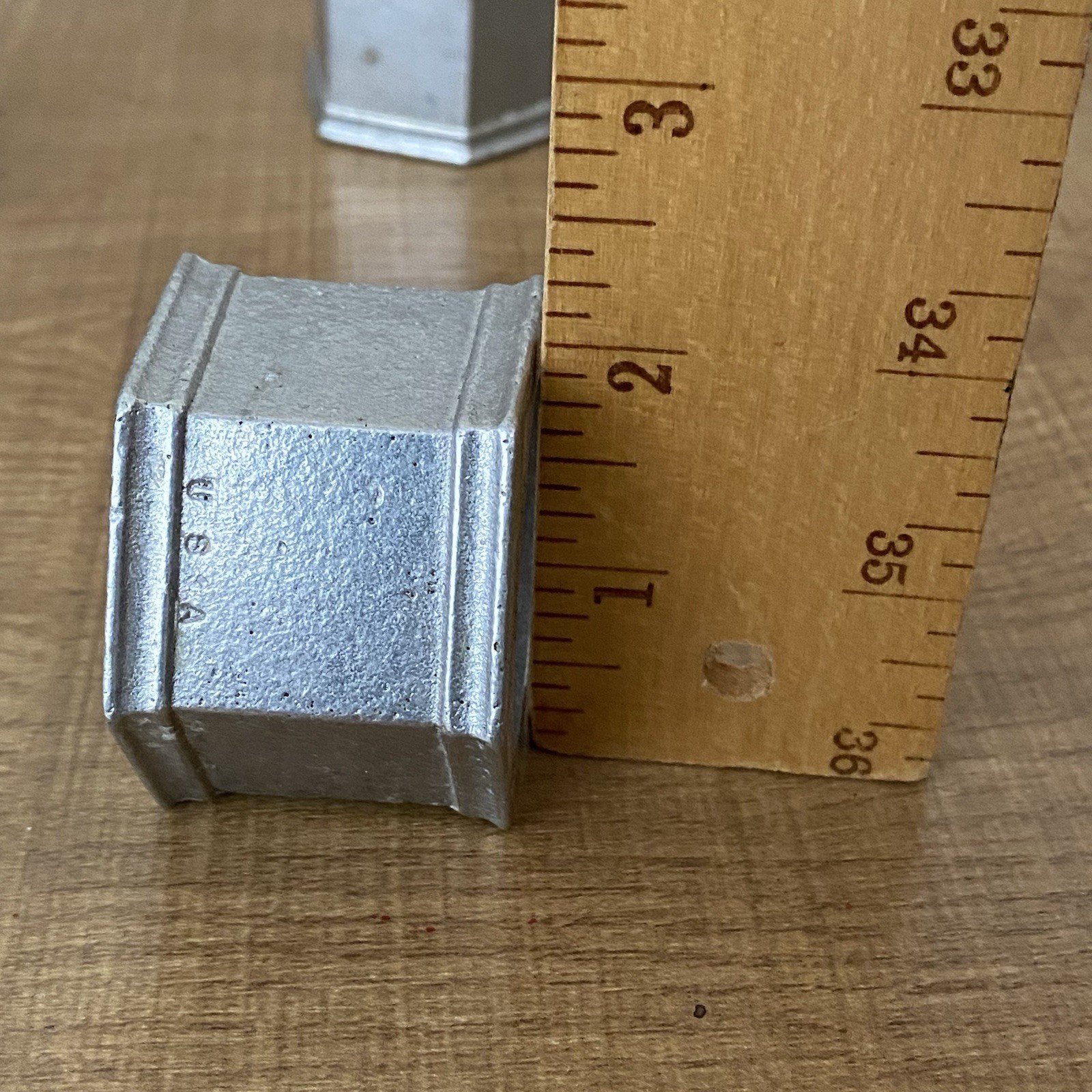 Vtg Wilton Armetale Pewter Hexagon Bolt Shaped Napkin Rings Columbia PA Set of 4 thumbnail 9