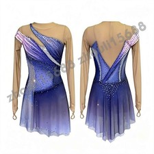 New ice figure skating dress Baton rotating dress custom size