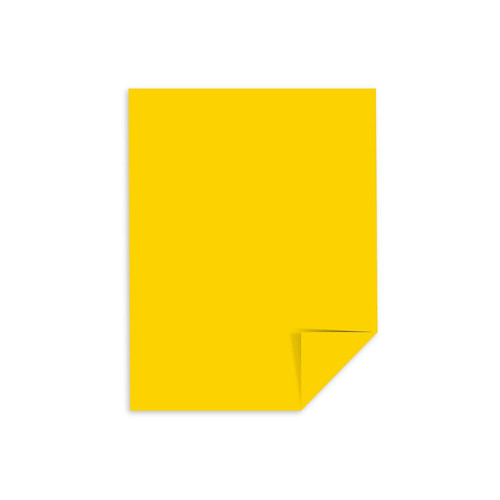 Astrobrights Cardstock Paper 65 lbs 8.5" x 11" Solar Yellow 477580