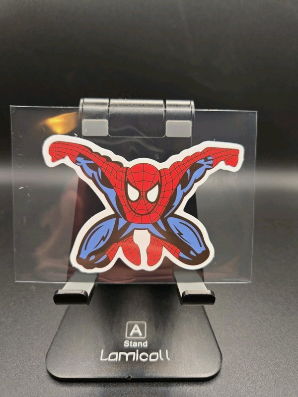 Marvel Hero Vinyl Mash Up Sticker Trading Collectibles! Spiderman Butterfly Pose