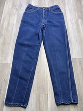 Vintage PS Gitano Size 14 Reg Womens High Waist Tapered Leg Mom Jeans Dark Wash