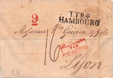 830162) DR Transibeleg aus Hamburg n. Lyon mit Grenz&uuml;bergangstempel