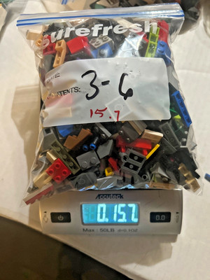 Lego bricks assorted clean 15.7 oz most small to medium