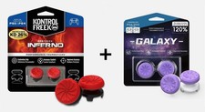 KONTROL FREEK INFERNO + GALAXY PURPLE - PS4 & PS5 - 4 PERFORMANCE THUMBSTICKS