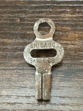 VINTAGE Roller Skate Metal Key - CHICAGO SKATE CO