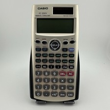 Casio FC-200V Financial Consultant Calculator Tested Working w/ Cover