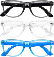 Blue Light Glasses for Kids 3 Pack Blue Light Blocking Glasses for Teen Boys Gir