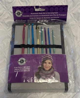 loops and threads aluminum hook Set Case New