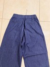 Dries Van Noten Men’s Wide Legs Plaid Front Pilan Jeans, Indigo Blue, Size M — photo 10