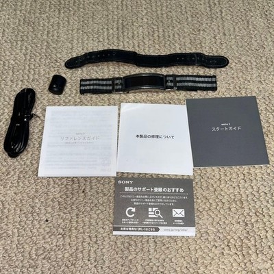 Sony Wena 3 Wnw-a21a/b Smart Watch Rubber Black From Japan for
