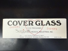 Leica Surgipath Medical Cover Glass 10 oz Precleaned 24 x 40 Covers - 680 covers