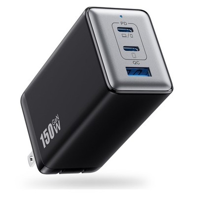 150W USB C Charger Block,GaN III Compact Foldable Wall Charger 3 Port Fast Ch...