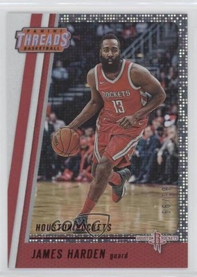 2017-18 Panini Threads Red Dazzle 85/99 James Harden #22 8d4