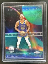 2025-26 Topps Chrome Jimmy Butler III Activators Teal Refractor #/299 Warriors