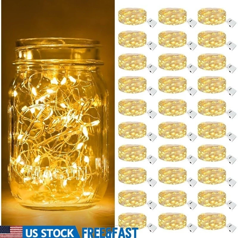 30 Pack LED Fairy String Lights Battery Powered Waterproof Twinkling Decor New