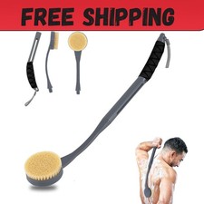 Back Scrubber for Shower,20.5" Bath Brush Long Handle for Deep Cleaning,Back