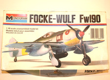Monogram 1/48 Focke-Wulf Fw.190 (6804) - CLASSIC PLASTIC KIT COMPLETE