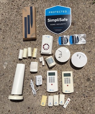 SimpliSafe Gen 1 Base Station BS2000 Keypad Key Fob Motion Door Sensors Bundle