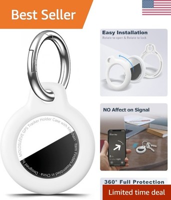 for Airtag Holder Case with Keychain, Shockproof GPS Cover Anti-Scratch Key C...