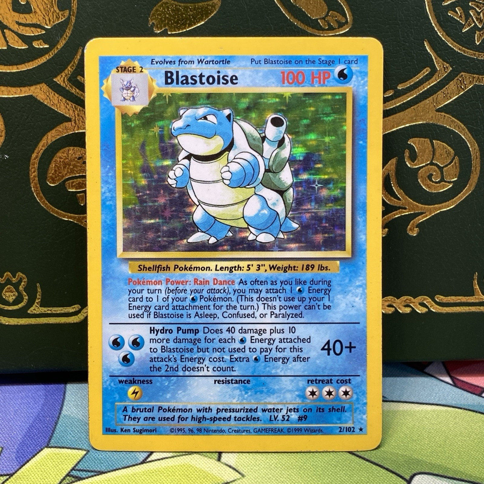 Pokemon 1999 Base Set Blastoise 2/102 Holo Rare MP