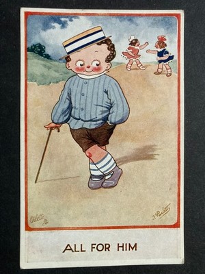 All For Him Vintage Raphael Tuck All For Her Postkarte B48