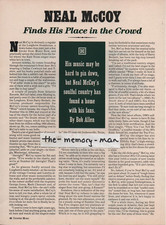 Neal McCoy 1997 Picture Article 3 Page Clipping Basic Cigarettes print ad