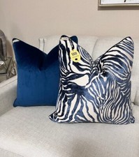 100% Polyester Blue 24 x 24 in Size Home Décor Pillows for sale
