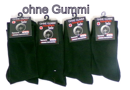 4 pares de calcetines de salud calcetines venosos sin goma diabéticos algodón 39-46 - Imagen 2 de 7