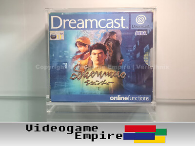 1x ACRYL BOX CASE (UV) für Shenmue 1/2 (PAL) Sega Dreamcast Spiele OVP Hülle