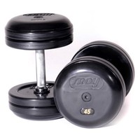 Troy Barbell Fixed Pro-style Dumbbells With Straight Handle And Rubber Encased on sale Troy Barbell Fixed Pro-style Dumbbells With Straight Handle And Rubber Encased on sale