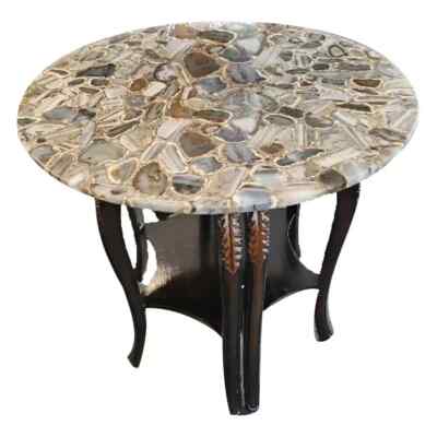 Agate Stone Furniture   Natural Agate Slab Table, Agate Coffee Table, Handmade