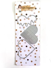 NIP Kat Scrappiness Scoop of Love 3 Piece Die Set Heart Ice Cream Cone